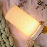 Lumisoft Warme Stoff-LED Tischlampe