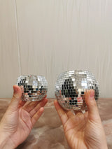 DiscoGlow Retro Discokugel Teelichthalter