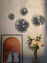 MirrorSphere Wand-Discokugel – Spiegelnde Metallic Wanddekoration für Zuhause & Events