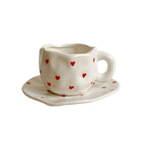 Amoréa Künstlerisches Kaffee-Set (Tasse & Untertasse)