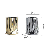 BloomRuffle Keramik-Blumenvase