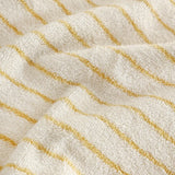 Luxuriöses Biologisches Gestreiftes Jacquard Baumwollhandtuch – Superweich, Absorbierend & Langlebig für Bad und Gesicht