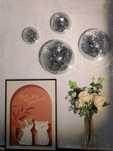 MirrorSphere Wand-Discokugel – Spiegelnde Metallic Wanddekoration für Zuhause & Events