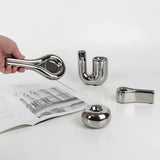 SilverLuxe Elektroplattierter Keramik-Kerzenhalter