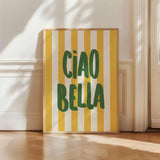 CiaoBella Salbeigrün Typografie Canvas