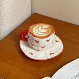 Amoréa Künstlerisches Kaffee-Set (Tasse & Untertasse)