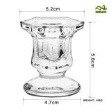 AuroraHeritage Retro-Glas-Kerzenhalter