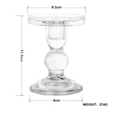 AuroraHeritage Retro-Glas-Kerzenhalter