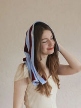 Luxuriös Gestreiftes Gekämmtes Baumwoll-Handtuch