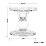 AuroraHeritage Retro-Glas-Kerzenhalter