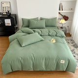 WaffleComfort Modernes Waffel-Bettwäsche-Set