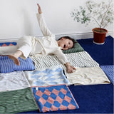 SoftRhomb Luxe Geometrisches Handtuch – Superweich