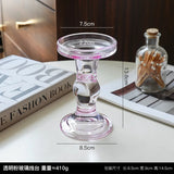 AuroraLuxe Europäischer Glas-Kerzenhalter