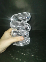 DiscoBloom Mini Silberne Discokugel-Vase