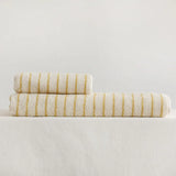 Luxuriöses Biologisches Gestreiftes Jacquard Baumwollhandtuch – Superweich, Absorbierend & Langlebig für Bad und Gesicht