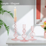 LumiÉclat 3-teiliges Glas-Tischdekor-Set