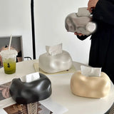 Nordische Premium Porzellan Taschentuchbox – Luxuriös Modern für Wohnzimmer, Esstisch & Inneneinrichtungsdekoration