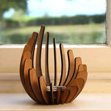 LotaVéa Lotus-Teelichthalter aus Holz