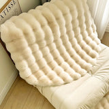 UltraSoft Imitations-Kaninchenfell Rundteppich – Fluffy Luxus-Teppich für Wohnzimmer, Schlafzimmer & Kinderzimmer