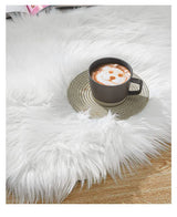 FluffyFaux Imitation Schaffell Teppich – Luxus Plüsch Kinder- und Schlafzimmerteppich