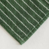 Luxuriöses Gewebtes Baumwollhandtuch – Gestreifte Geometrische Rauten, Absorbierendes Gesichts