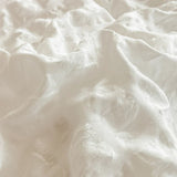 Koreanische Spitzen-Seersucker Luxus-Bettwäsche – Atmungsaktives TWILL-Bettbezug-Set mit edler Spitzenverzierung (3-teilig, ohne Füllung)