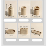 EcoStone Luxe Badezimmer-Accessoire – Naturstein & Sandstein