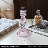 AuroraLuxe Europäischer Glas-Kerzenhalter