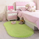 Luxus Ovaler SilkTouch Wohnraumteppich – Moderner Ovaler Teppich für Wohnzimmer, Schlafzimmer & Bettseite