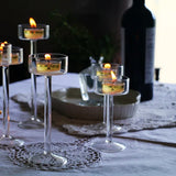 CrystalGlow Luxe Glas-Teelichthalter-Set