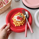 NordicDelight Rundes Keramik-Teller mit Dickem Rand