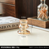 AuroraLuxe Europäischer Glas-Kerzenhalter