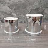 DiscoGlow Spiegelnder Keramik-Blumentopf