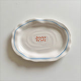 Retro Ovale Keramische Servierschale – Minimalistische Unregelmäßige Frühstücks