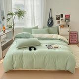 WaffleComfort Modernes Waffel-Bettwäsche-Set