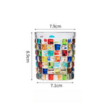 CrystalWeave Buntes Handbemaltes Kristallglas