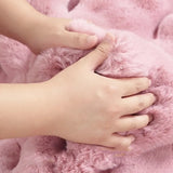 UltraSoft Imitations-Kaninchenfell Rundteppich – Fluffy Luxus-Teppich für Wohnzimmer, Schlafzimmer & Kinderzimmer