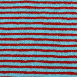 Fein Gestreifter Jacquard-Lammfellstoff – Schnell Trocknend & Atmungsaktiv für DIY Kinderkleidung und Accessoires