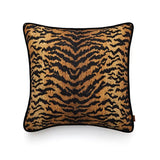 RoyalCaramel Luxus-Kissenhülle mit Tigerstreifenmuster