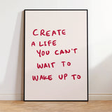 WakeUpInspired Motivations- & Zitat-Canvas