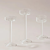 CrystalGlow Luxe Glas-Teelichthalter-Set