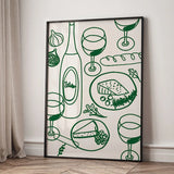 VinoCrab Modernes Food-Art Canvas