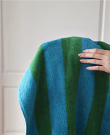 Luxuriöses Biologisches Gestreiftes Jacquard Baumwollhandtuch – Superweich, Absorbierend & Langlebig für Bad und Gesicht