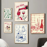 VinoCrab Modernes Food-Art Canvas