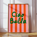 CiaoBella Salbeigrün Typografie Canvas