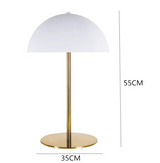 LumaBau Minimalistische Bauhaus LED Schreibtischlampe – Kreative Metall-Tischlampe