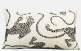 RoyalPanther Luxuriöser Jacquard-Kissenbezug – Panthera Beige Chenille-Design