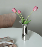 Silberne Geometrische Luxus-Keramikvase