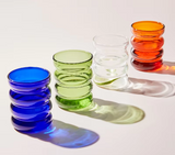 RippleWave Lux Glasbecher 250 ml – Kreativer hitzebeständiger Design-Trinkbecher