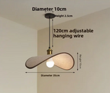 Wabi-Sabi Strohhut-Pendelleuchte – Modernes Retro-Design aus Textil für Esszimmer, Teehaus und Boutique-Dekoration